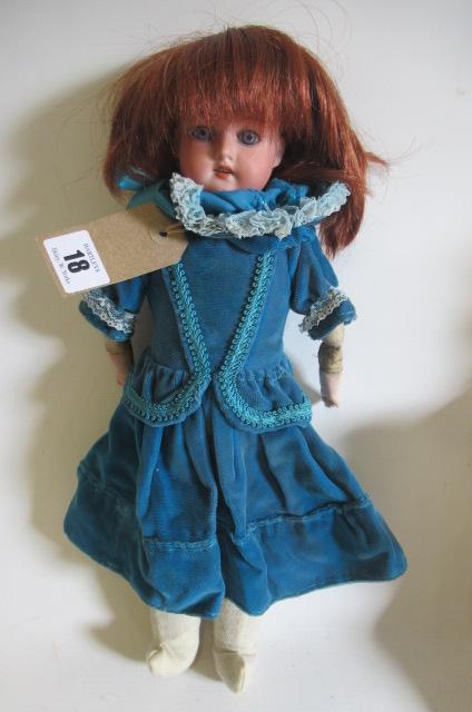 An Armand Marseille bisque shoulder head doll Image