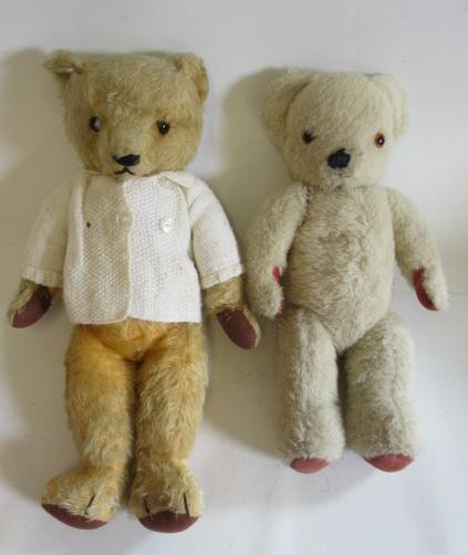 A pre-war Chad Valley teddy with amber eyes Image