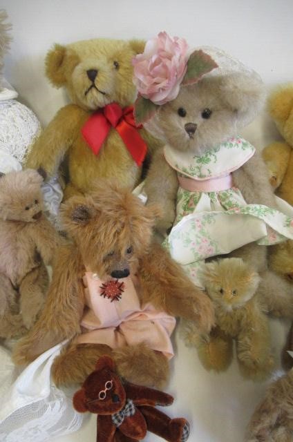 Sixteen teddy bears Image