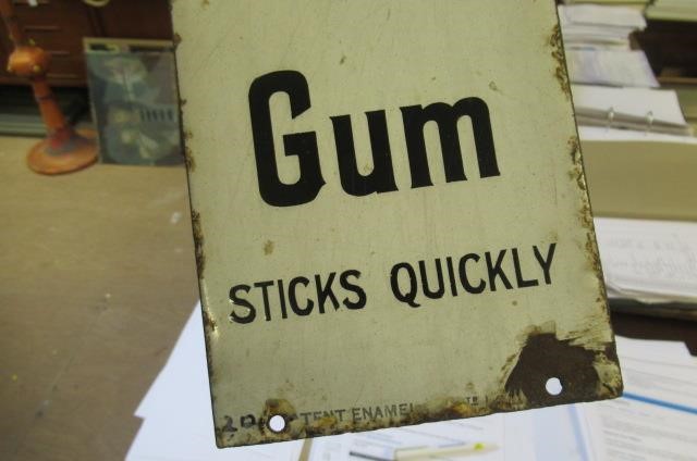 Early 20th Century Stephens Gum enamel sign Image