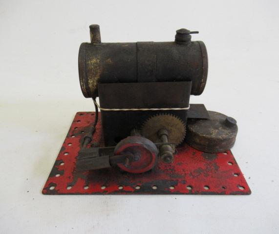A playworn Bowman stationary steam engine Image
