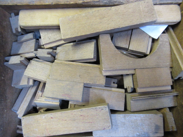 Child's wooden building blocks of unknown manufacture Image