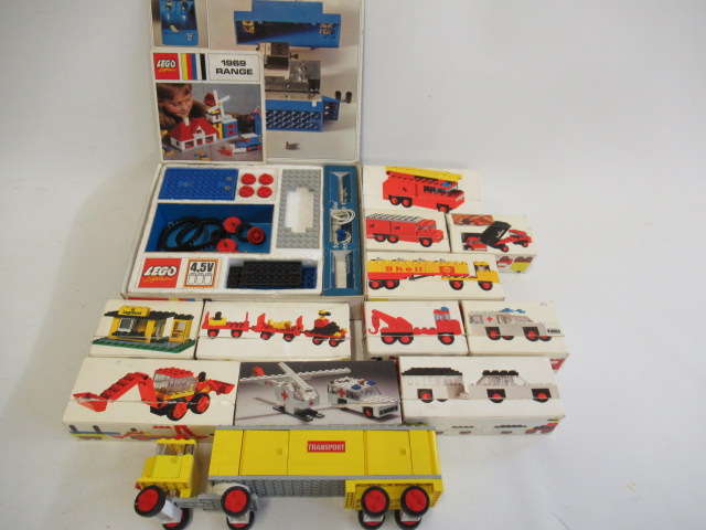 Lego models circa 1970 comprising 621 Shell tanker Image