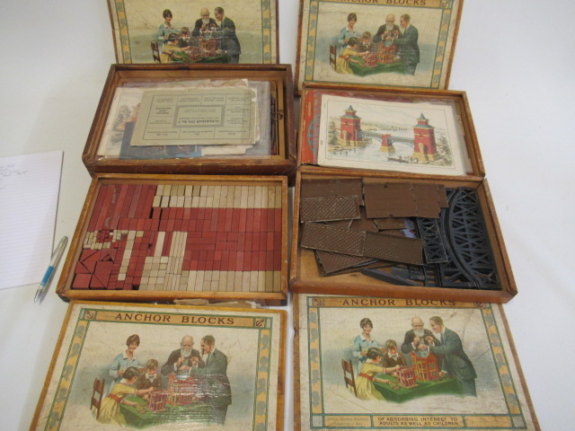 Anchor block building sets with stone bricks Image