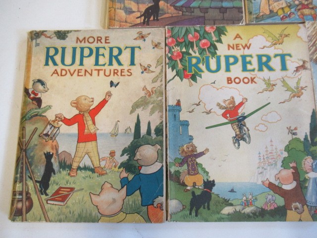 Five Rupert annuals comprising "A New Rupert Book" Image