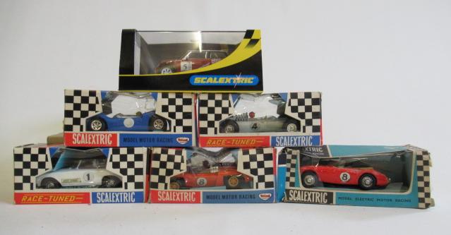 Six Scalextric cars comprising C4 Electra Image