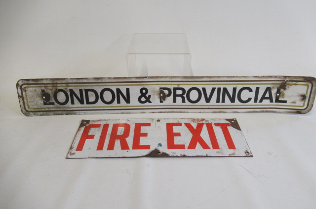 London & Provincial enamel sign Image