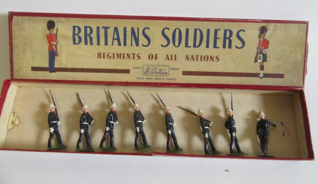 Britains No. 35 Royal Marines with officer Image