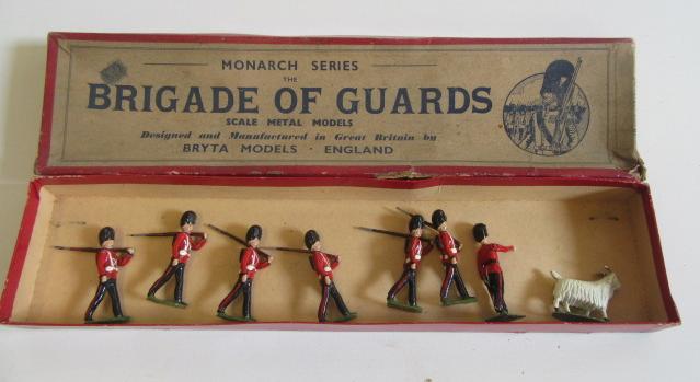 Britains Irish Guards with officer and mascot Image