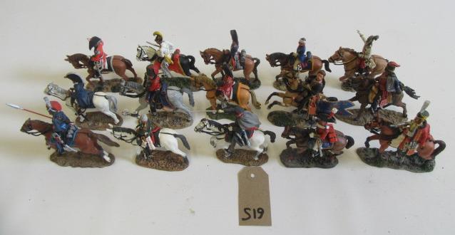 Fifteen Delprado Napoleonic Wars soldiers on horseback Image