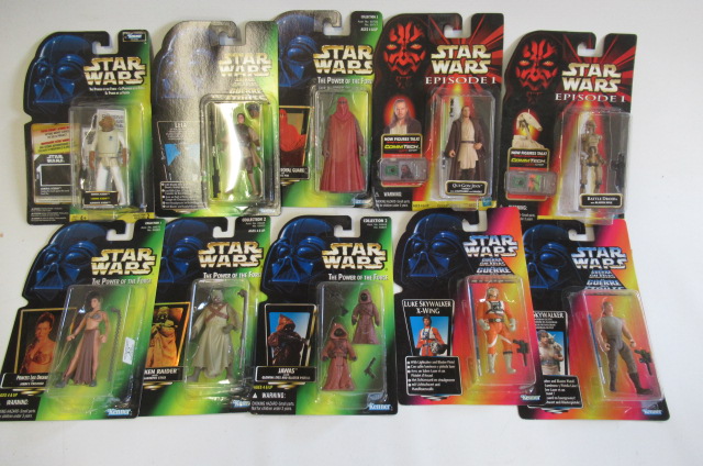 Ten Hasbro and Kenner Star Wars figures comprising Admiral Ackbar Image