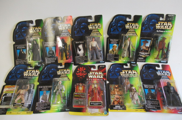 Ten Hasbro and Kenner Star Wars figures comprising Lak Sivrak Image