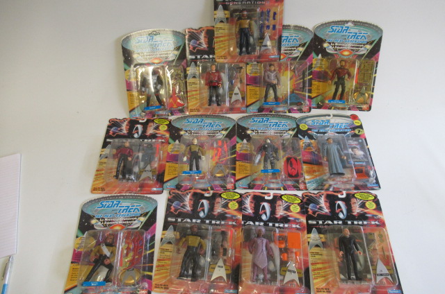 Thirteen Playmates Star Trek figures comprising Kirk Image