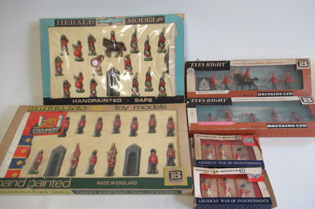 Britains plastic soldiers comprising Royal Canadian Police Image