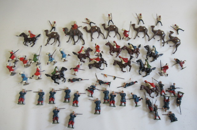 Britains Soldiers of the Middle East with French Foreign Legion and Arabs including foot soldiers Image