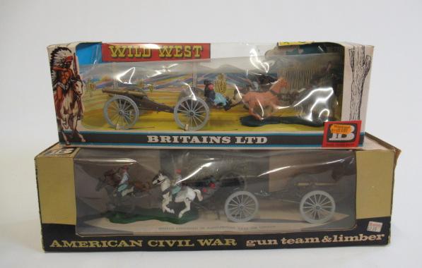 Britains American Civil War Gun Teams comprising 7434 Confederate and Union Army Team Image
