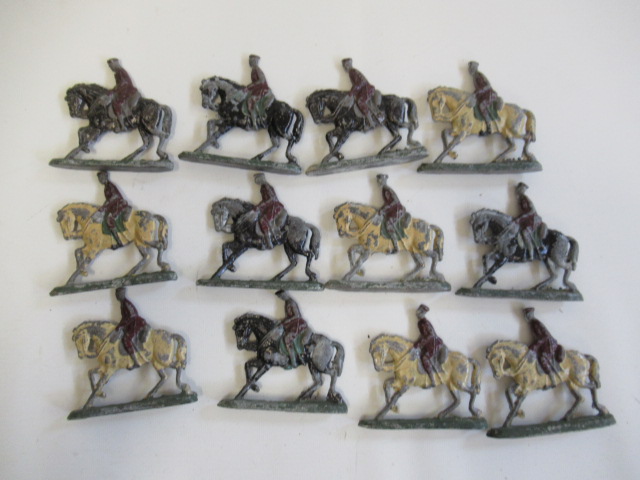 WW1 Semi-Flats of soldiers on horseback Image