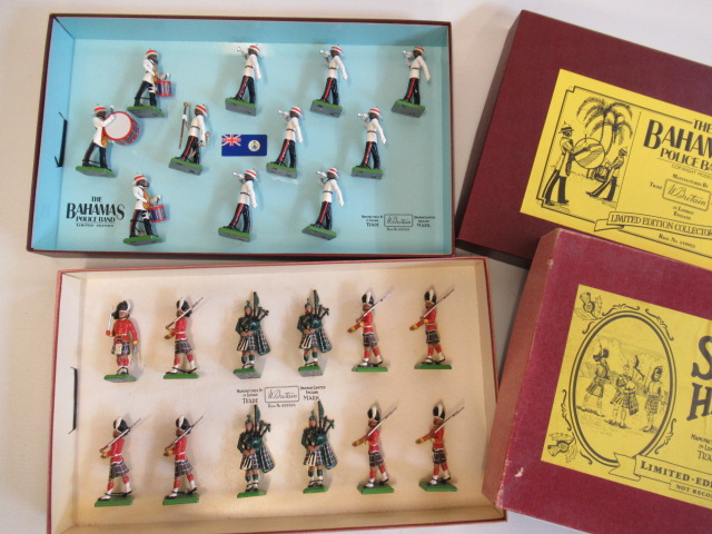 Britains 5187 Bahamas Police Band and 5185 Seaforth Highlanders Image