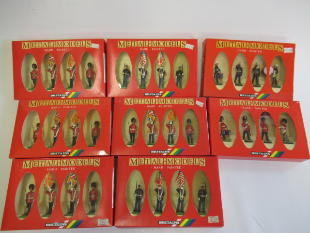 Eight Britains Sets metal models with four figures including U.S. Marine Corps Image