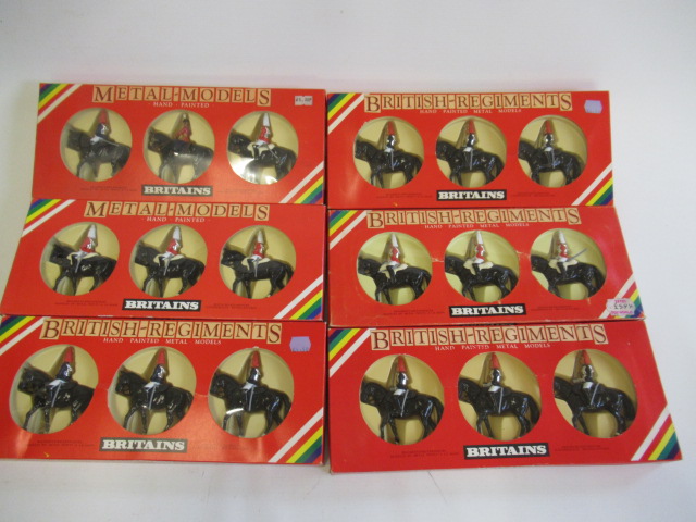 Six Britains Sets of mounted figures including H.M. Queen Elizabeth and Lifeguards Image