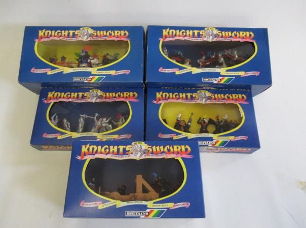 Five sets of Britains Knight of The Sword Image