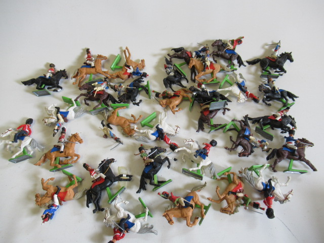 Britains plastic mounted soldiers including Lifeguards Image