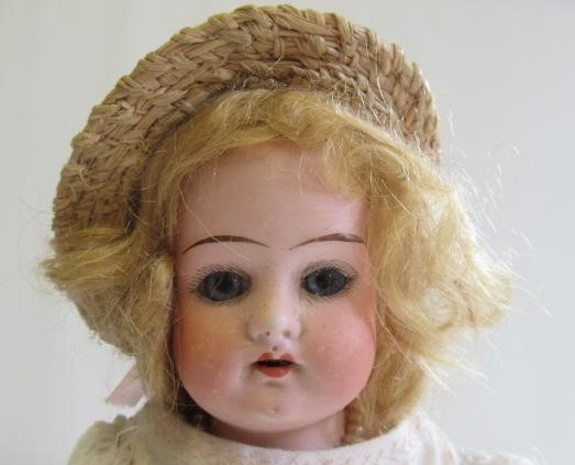 Two bisque shoulder head dolls Image
