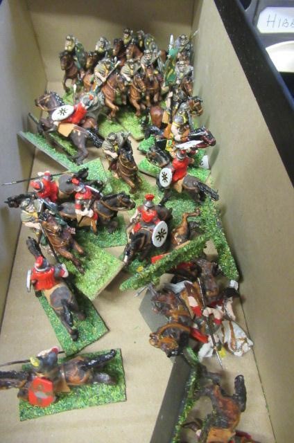 25mm War Gaming figures including Roman soldiers on foot and horseback Image