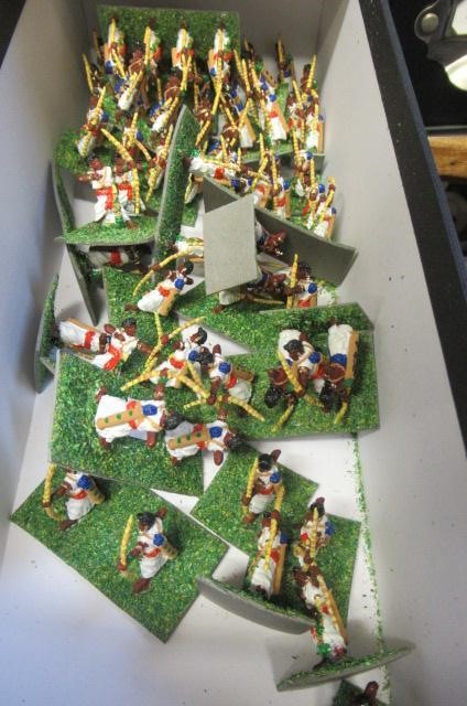 25mm War Gaming figures including Roman soldiers on foot and horseback Image