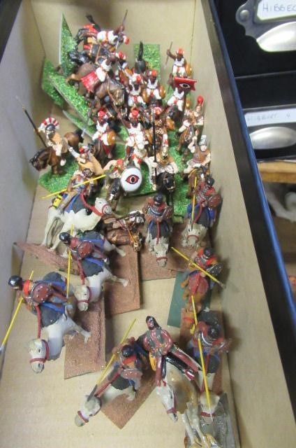 25mm War Gaming figures including Roman soldiers on foot and horseback Image