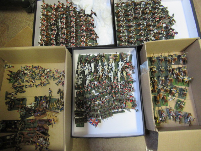25mm War Gaming Napoleonic figures including foot soldiers Image