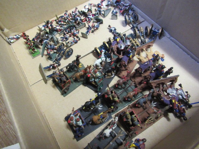 25mm War Gaming Napoleonic figures including foot soldiers Image