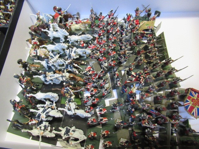 25mm War Gaming Napoleonic figures including foot soldiers Image