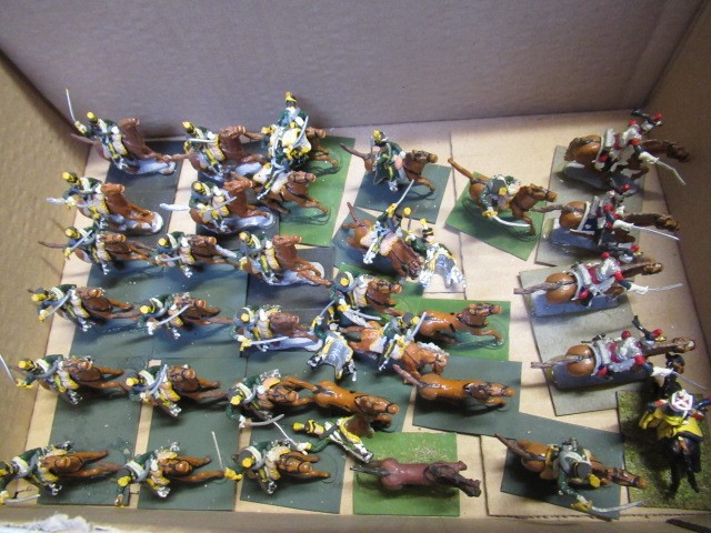 25mm War Gaming Napoleonic figures including foot soldiers Image