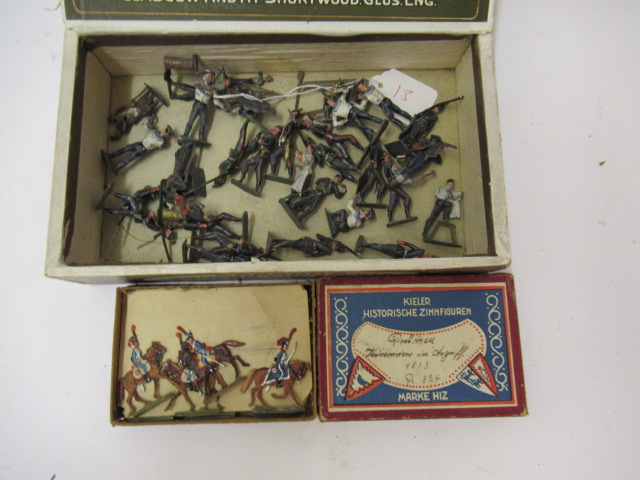 Hyde semi flats and other soldiers and sailors and a box of Kieler flats Image