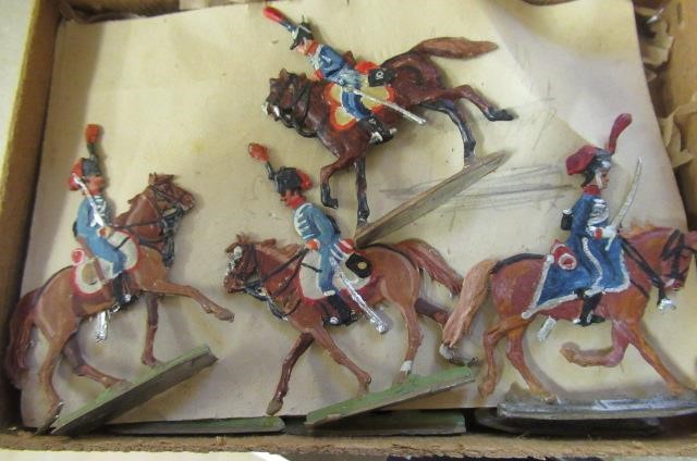 Hyde semi flats and other soldiers and sailors and a box of Kieler flats Image