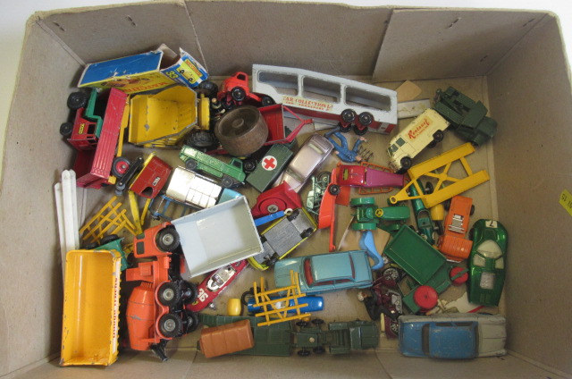 Playworn diecast vehicles by Matchbox Image