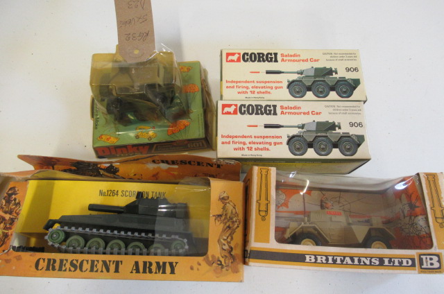 Military vehicles by Britains and others including Dinky Para Moke Image