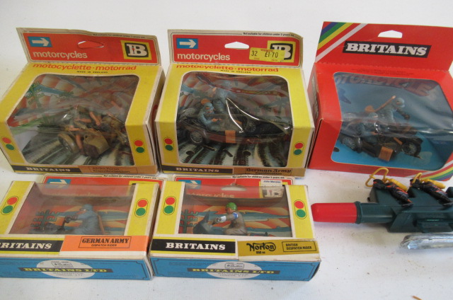 Five Britains military motorbike models comprising German army Image
