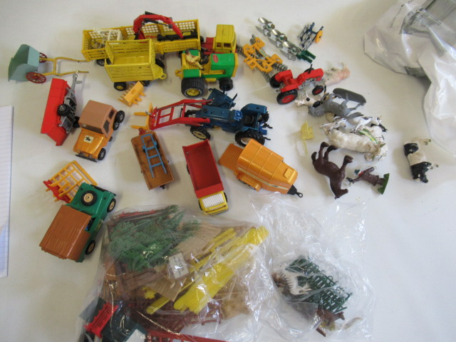 Farm vehicles by Britains and others including tractors Image