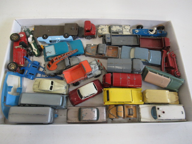 Playworn Matchbox vehicles including lorries Image