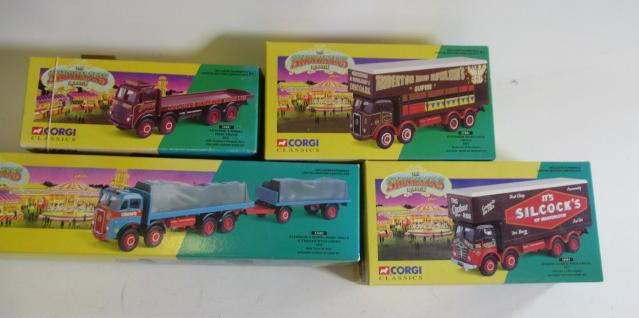 Four Corgi Classics Fair Ground lorries comprising 24401 Leyland Image