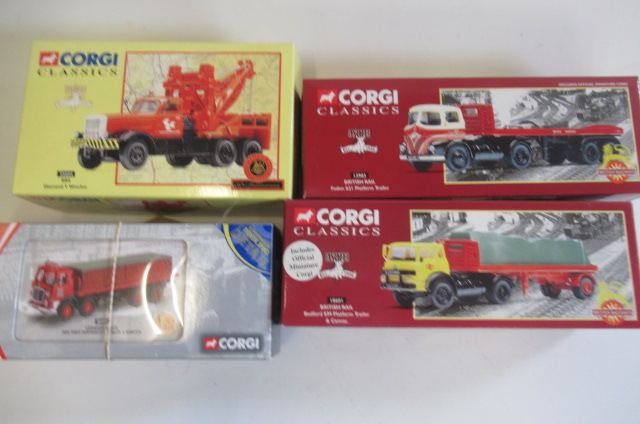Four Corgi Classics comprising 26401 AEC Image