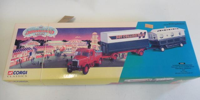 Corgi 16502 Scammell Highwayman with Trailer and Caravan Image
