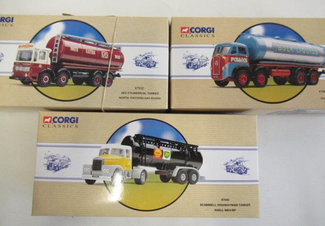 Three Corgi Classics comprising Scammell tanker Image