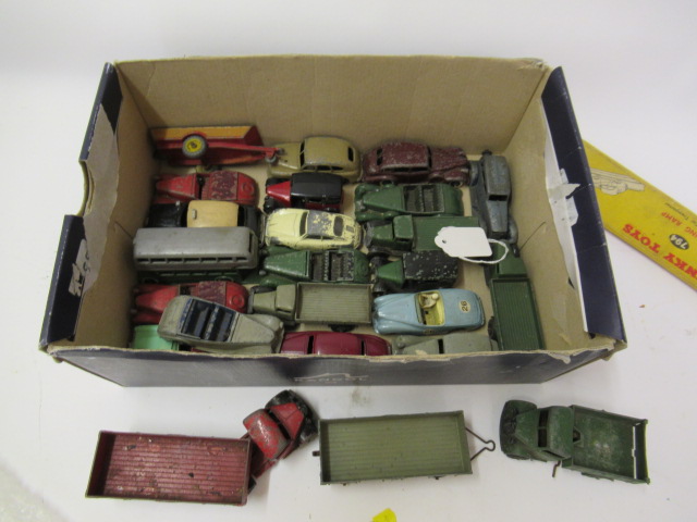 Playworn Dinky vehicles including wagons Image