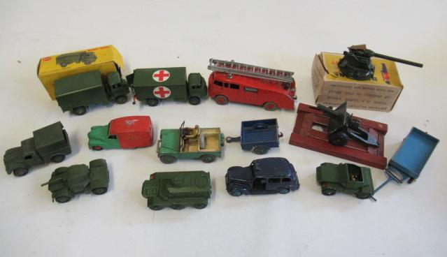 Playworn Dinky including military vehicles Image