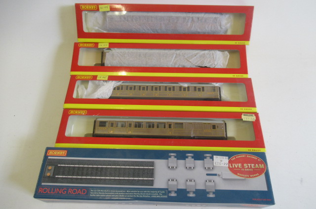 Four Hornby L.N.E.R. teak coaches Image