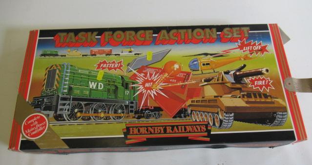 Hornby Task Force Action Set with 08 Diesel and army wagons Image