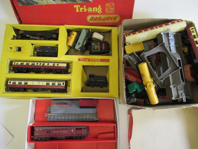 Triang Passenger Train Set with Princess Elizabeth locomotive and two coaches Image